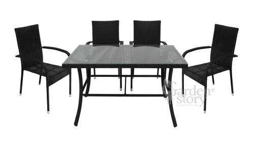 Набор мебели Парис  арт.GS013/GS017 черный,  "Garden story"