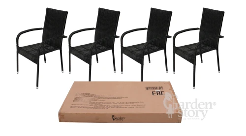 Набор мебели Парис  арт.GS013/GS017 черный,  "Garden story"