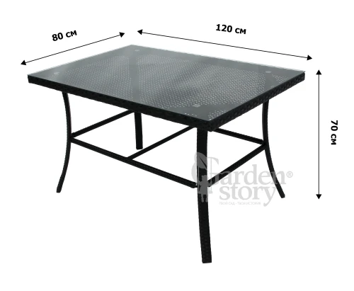 Набор мебели Парис  арт.GS013/GS017 черный,  "Garden story"