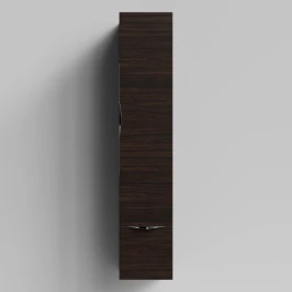 Пенал Марко 30 подвесной, дверь и ящик, ручки Хром, Палисандр ПВХ 43101, правый