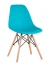 GH801/DC111 Стул пластиковый, БИРЮЗОВЫЙ#7891, каркас бук