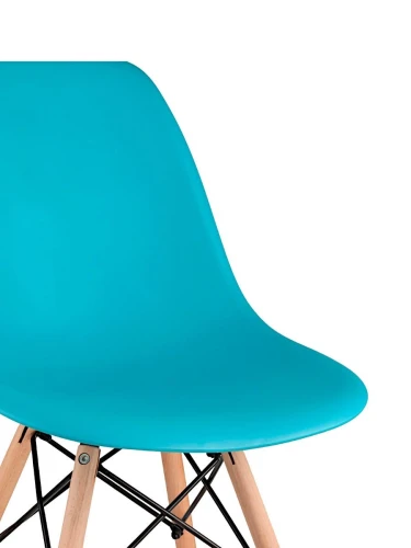 GH801/DC111 Стул пластиковый, БИРЮЗОВЫЙ#7891, каркас бук