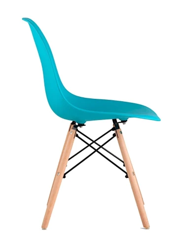 GH801/DC111 Стул пластиковый, БИРЮЗОВЫЙ#7891, каркас бук