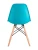 GH801/DC111 Стул пластиковый, БИРЮЗОВЫЙ#7891, каркас бук
