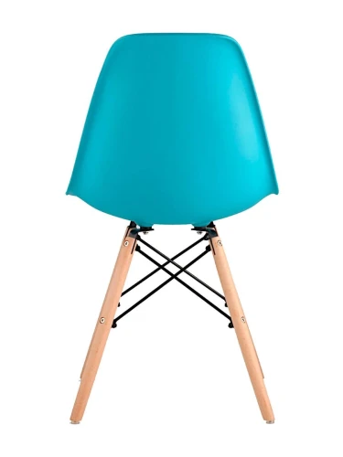 GH801/DC111 Стул пластиковый, БИРЮЗОВЫЙ#7891, каркас бук