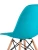 GH801/DC111 Стул пластиковый, БИРЮЗОВЫЙ#7891, каркас бук