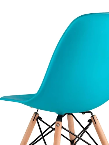 GH801/DC111 Стул пластиковый, БИРЮЗОВЫЙ#7891, каркас бук