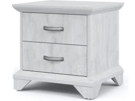 Тумба «Лорена» 2ящ, Бетон Паин белый