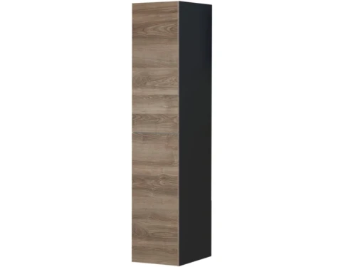 Шкаф навесной «Альда 2Д» КМК 0782.2, черный/дуб велингтон