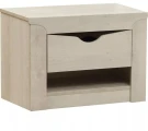 33.12 Лючия тумба прикроватная Бетон пайн белый/венге