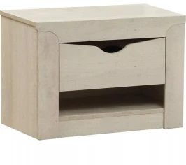 33.12 Лючия тумба прикроватная Бетон пайн белый/венге