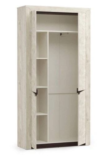 33.18 Лючия шкаф для одежды бетон/венге