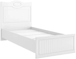 Кровать 900 с настилом Монако МН-10 белое дерево