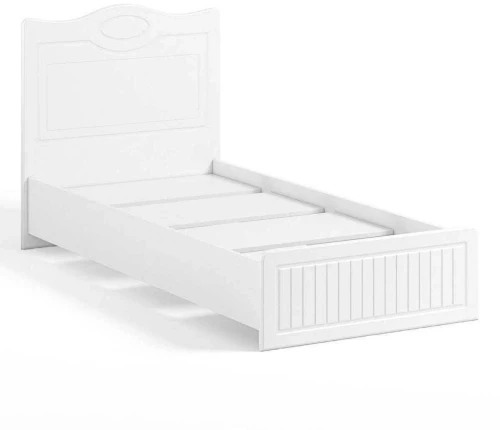 Кровать 900 с настилом Монако МН-10 белое дерево