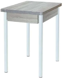 Глайдер стол обеденный / Ясень светлый/белый