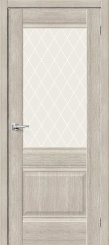 Межкомнатная дверь хард флекс BRAVO Прима-3 Cappuccino White Сrystal