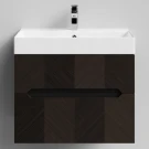 Тумба Элато 70 подвесной, Дуб цвет 20 Vodok с раковиной в комплекте