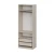 Шкаф распашной с наполнением (3 полки + 2 ящика + штанга) ШК 5 (800), Меланж