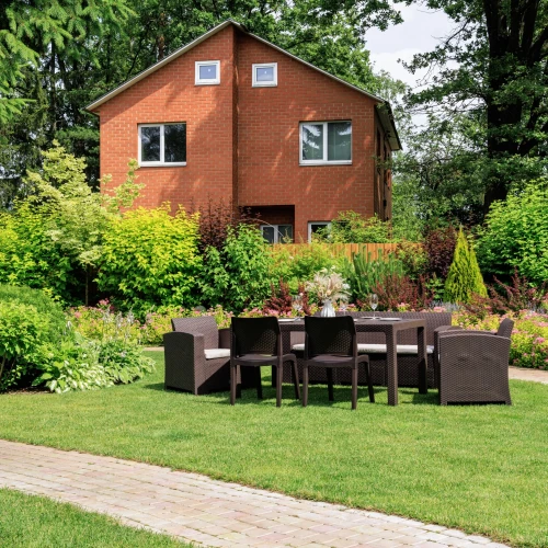 Обеденный комплект LANA LUX DINING M коричневый