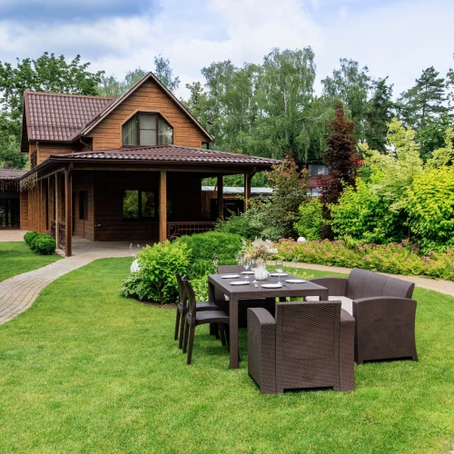 Обеденный комплект LANA LUX DINING M коричневый