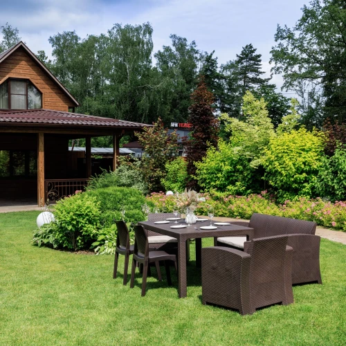 Обеденный комплект LANA LUX DINING M коричневый