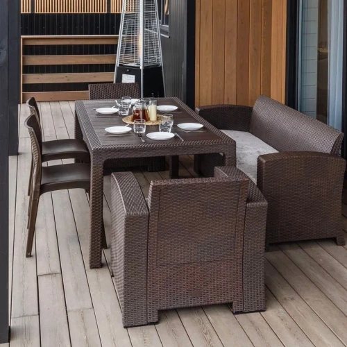 Обеденный комплект LANA LUX DINING M коричневый