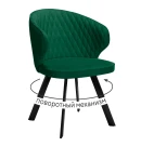 Стул DikLine 249 поворотный, K13 изумруд, ножки черные Стул DikLine 249 поворотный, K13 изумруд, ножки черные
