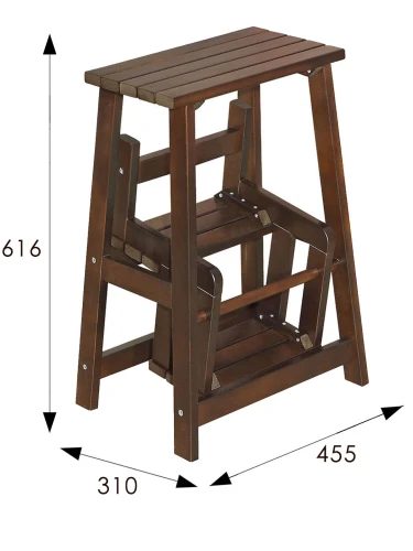 Табурет- стремянка орех