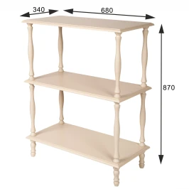 Этажерка П 9 слоновая кость