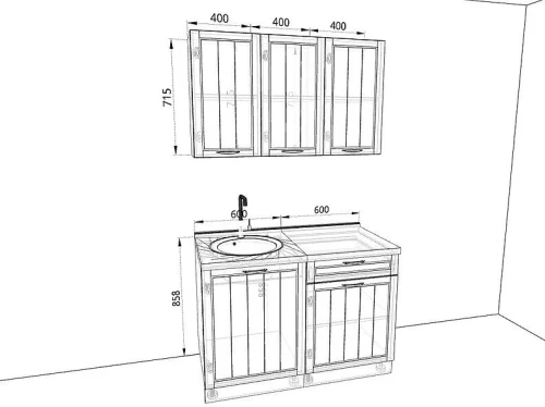 Кухня Лондон Комплектация 7