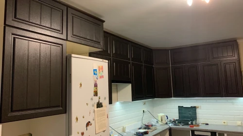 Угловая кухня Прага венге на заказ 3.9х1.9 м. по размерам заказчика