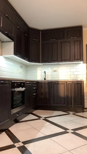 Угловая кухня Прага венге на заказ 3.9х1.9 м. по размерам заказчика