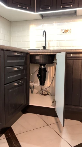 Угловая кухня Прага венге на заказ 3.9х1.9 м. по размерам заказчика