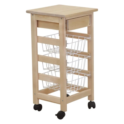 Тумба с ящиком и корзинами лак