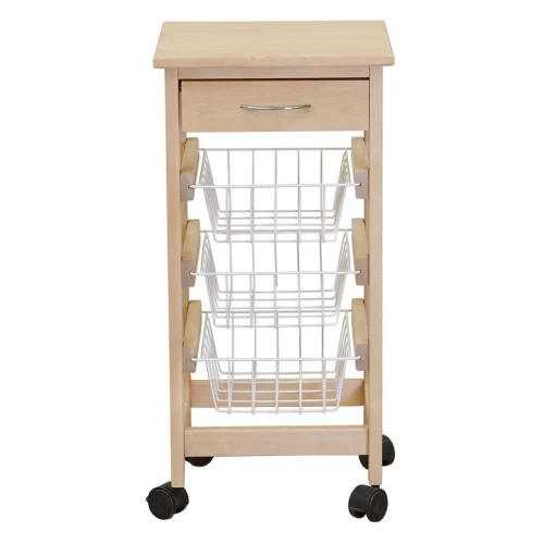 Тумба с ящиком и корзинами лак