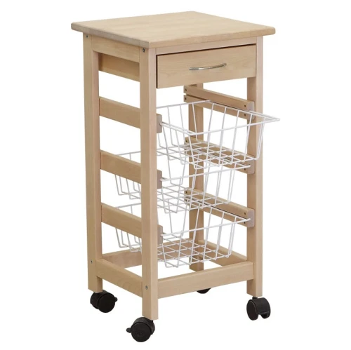 Тумба с ящиком и корзинами лак