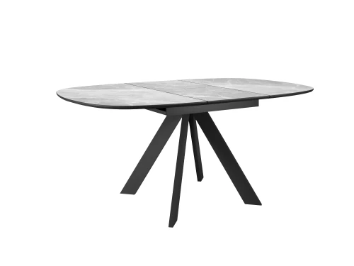 Стол DikLine BK100 Керамика Серый мрамор/подстолье черное/опоры черные