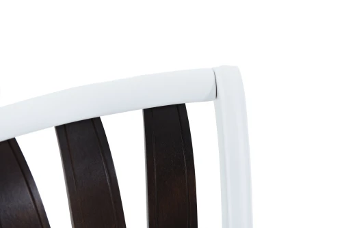 Стул Кабриоль, Жесткий, Эмаль белая/Орех темный