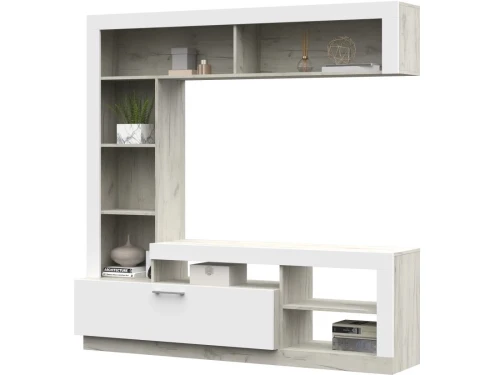 Стенка «Гавана», Софт вайт/Дуб крафт белый