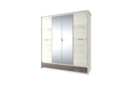 Шкаф 4DG3S Z, BJORK, цвет ольха полярная/оникс