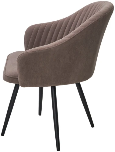 Стул AVIOR, 360 град. поворот. B5 Капучино, велюр / черный каркас, М-City