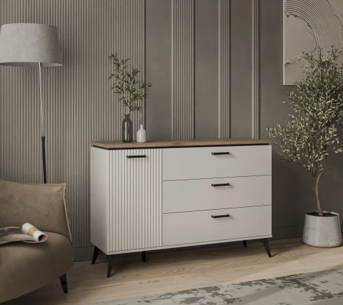 VINATI, Тумба 1D3S. Цвет ПЕРСИДСКИЙ ЖЕМЧУГ/ АМАРОК