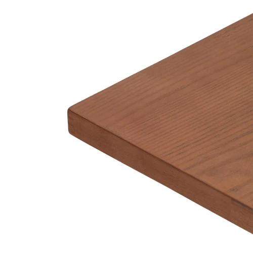 Стол RAGNAROK  дерево вяз/железная опора, 70х70х76 см, груша №3/черная опора