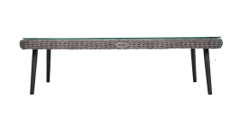 Стол кофейный MOKKA РИМИНИ / RIMINI с конусными ножками NEW, Серый / Серый