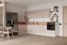 Кухонный гарнитур КГ Угловой 1500х3150 (с пм) Эмаль, Крем  Арника РМ в.4