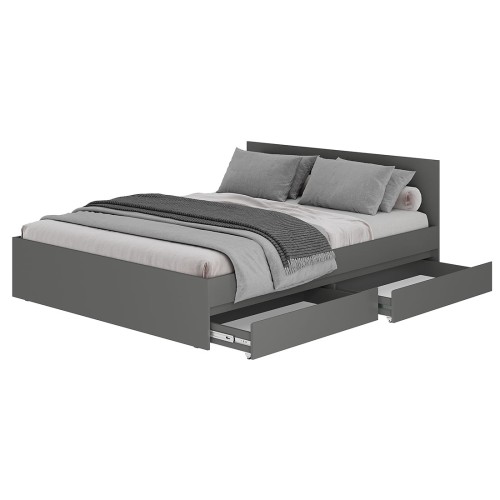 Кровать 1,6 м Симпл КР-17, графит