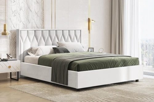 Кровать-10М с подъёмным основанием 1600 белая