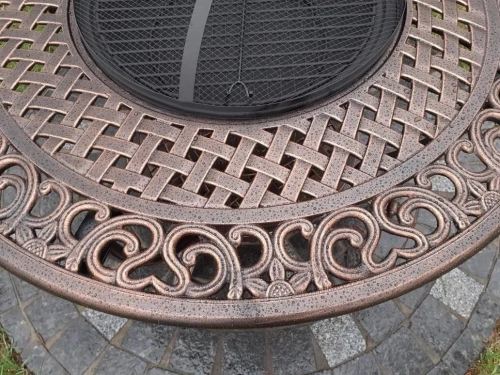 Комплект мебели  из литого алюминия Vesuvius с мангалом