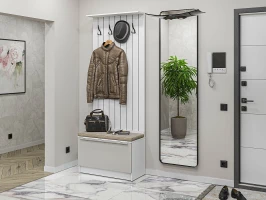 Готовая прихожая Стиль-01 Silky Light Grey