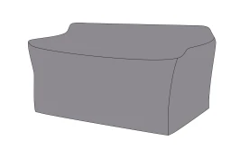 Защитный чехол на диван Касабланка, двухместный 159×82×70 см, цвет серый